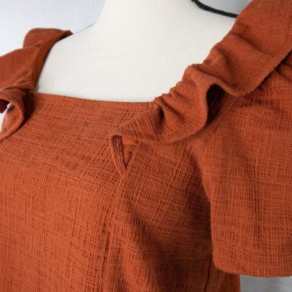 Madewell Crosshatch Ruffled Top - Picture 14 of 16